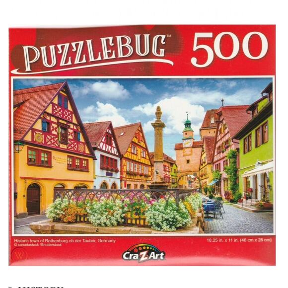 PUZZLEBUG HISTORIC TOWN OF ROTHENBURG Puzzle - Picture 1 of 3